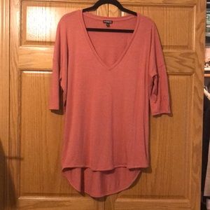 3/4 sleeve pink express comfortable shirt